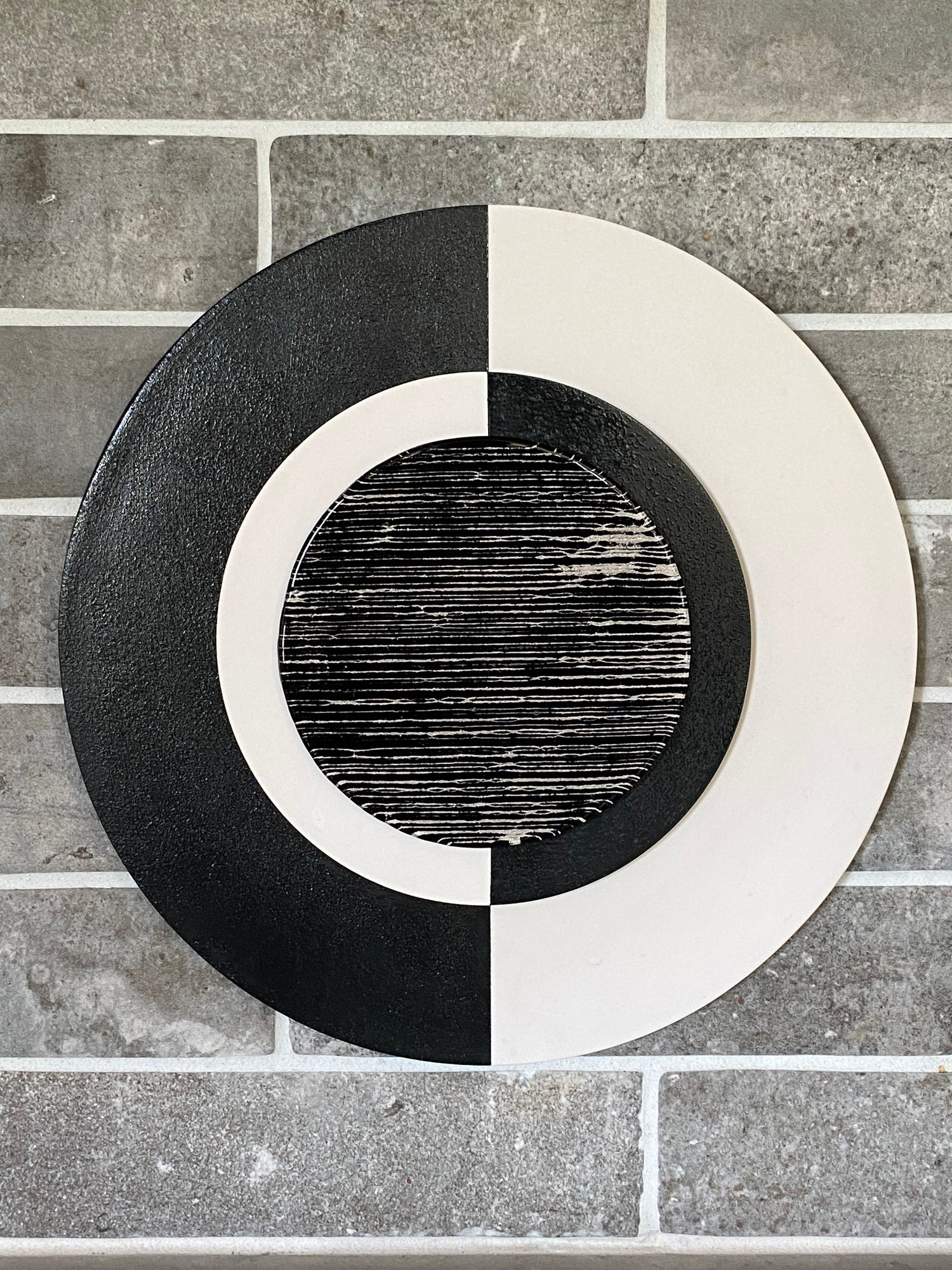 Black and White Yin Yang Cremation Art