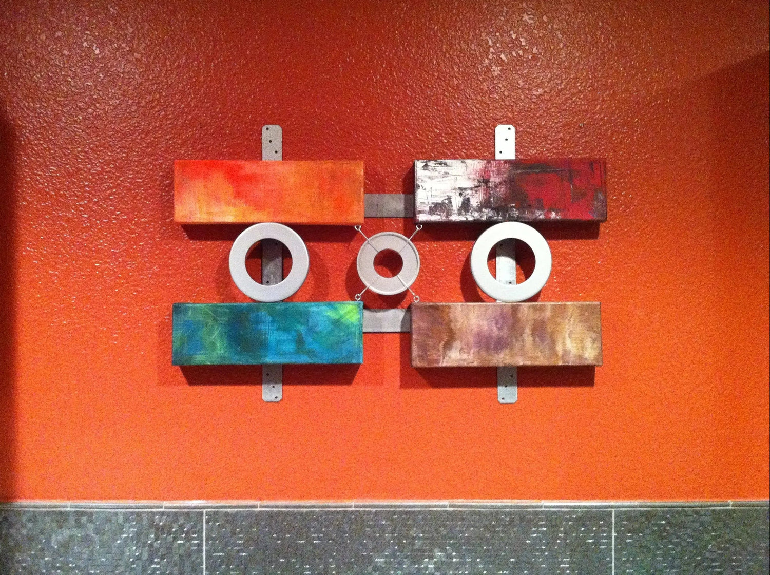 Canvas, Metal Mixed Media Art work