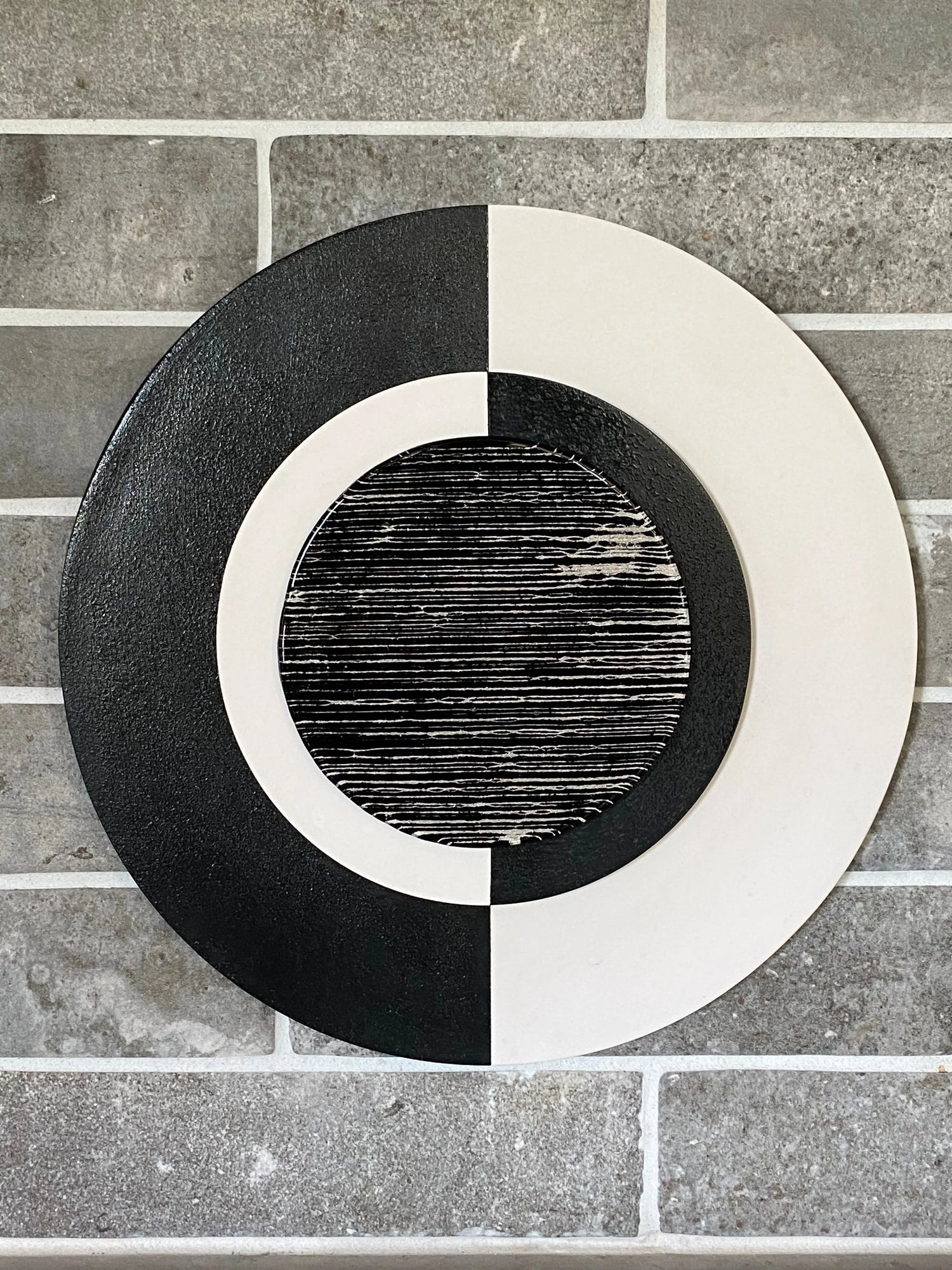 Black and White Yin Yang Cremation Art 